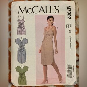 McCall’s Sewing Pattern 7922